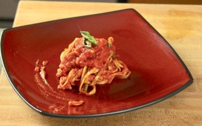 Zucchini Spaghetti al Pomodoro Classico