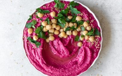 Easy Red Beet Hummus Mediterranean Style