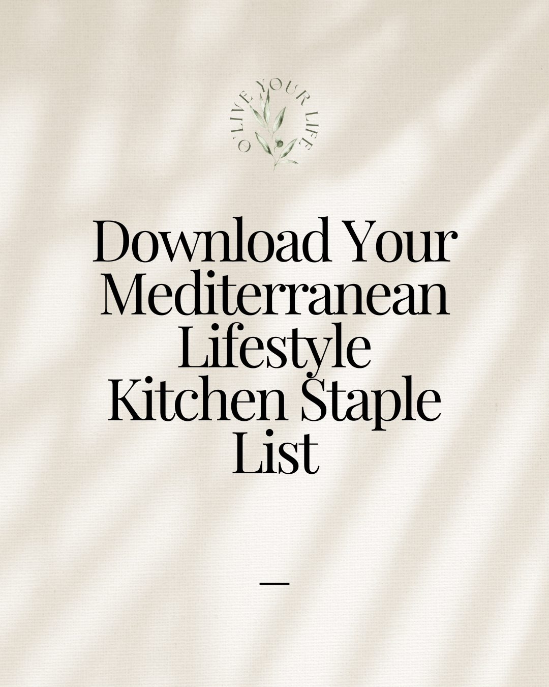 Mediterranean Lifestyle Kitchen